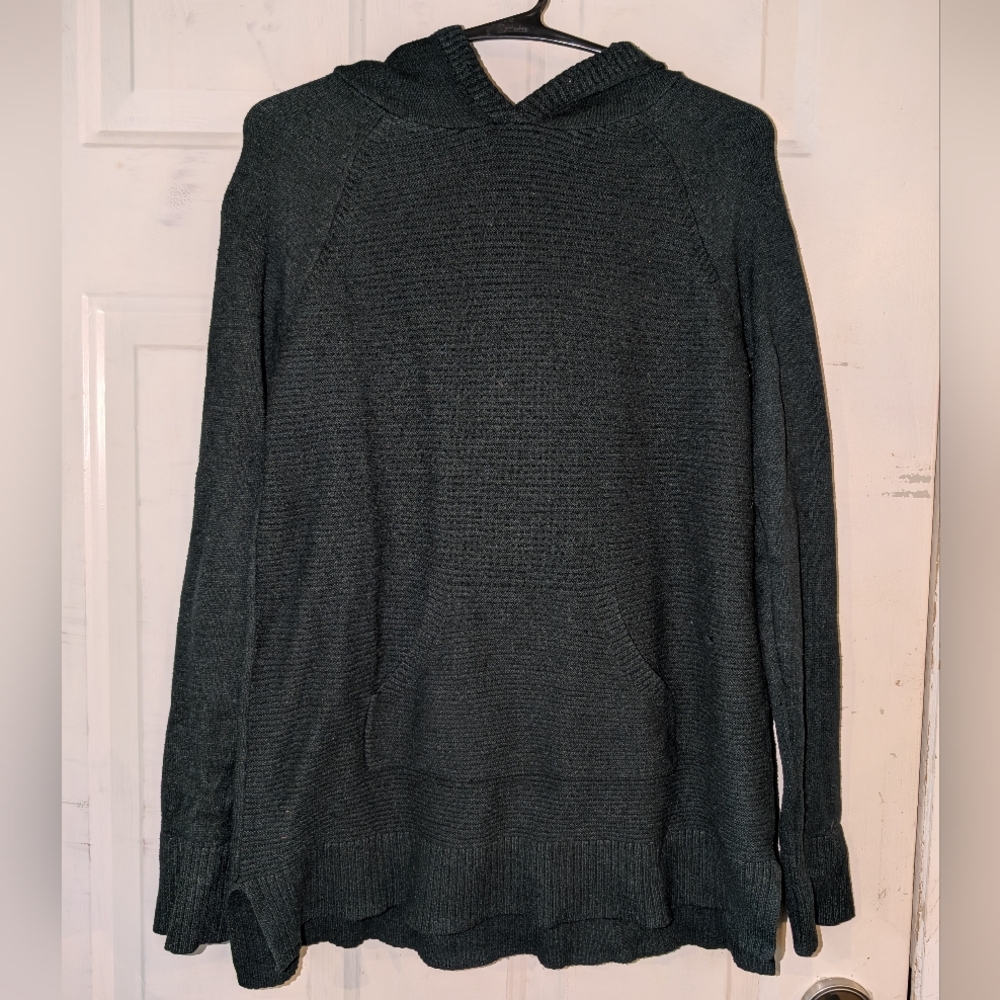 Sonoma Green Knit Hooded Sweater